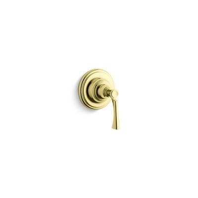 Kallista Bellis Transfer Valve Trim, Lever Hdl - Unlacquered Brass by Kallista