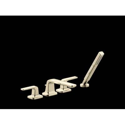 Kallista Per Se Deck-mount Bath Set W/diverter - French Gold by Kallista