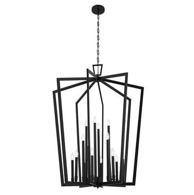 Kichler Lighting Abbotswell 49 Inch 16 Light Foyer Pendant - Black by Kichler Lighting
