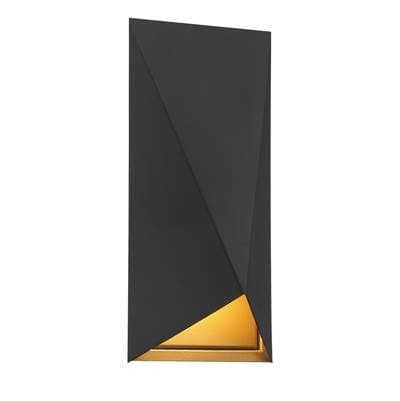 George Kovacs 12W Led Indoor Outdoor Wall Sconce - Sand Coal Sand Gold by George Kovacs