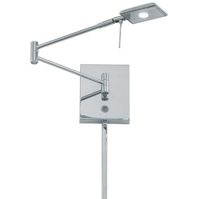 George Kovacs 1 Light Led Swing Arm Wall Lamp - Chrome by George Kovacs