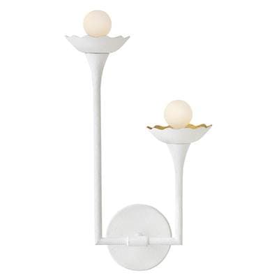 Lark Medium Two Light Sconce - Textured Plaster by Lark
