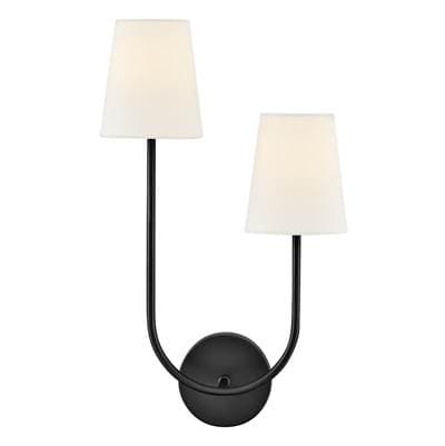 Lark Large Two Light Sconce - Black by Lark