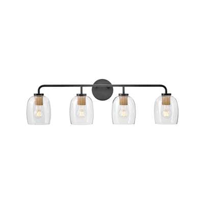 Lark Large Four Light Vanity - Black by Lark