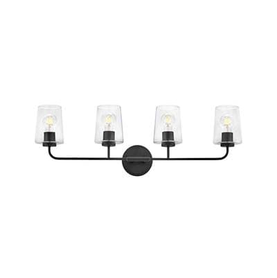 Lark Large Four Light Vanity - Black by Lark