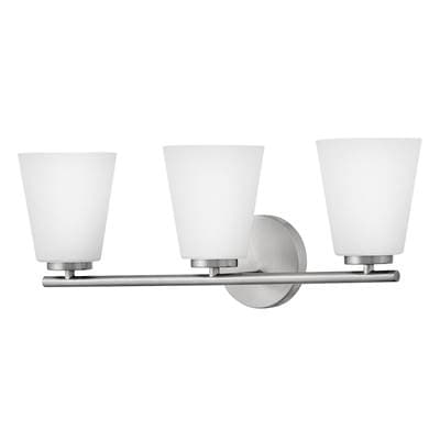 Lark Medium Three Light Vanity - Brushed Nickel by Lark