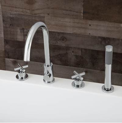 Maidstone Tiberius Acrylic Double Ended Tub - Chrome by Maidstone