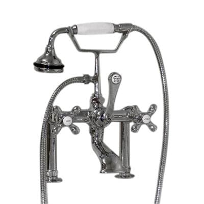 Maidstone Rim Mount English Telephone Faucet - Classic Spout - Chrome by Maidstone
