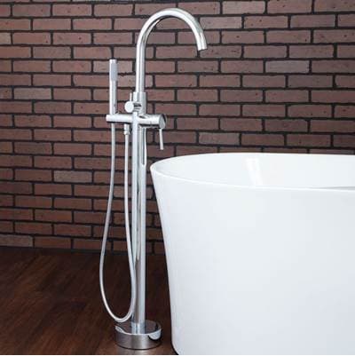 Maidstone Infinity Freestanding Faucets - Gooseneck Infinity Freestanding Faucets - Chrome by Maidstone