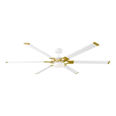 Visual Comfort Fan Collection Loft 72 LED Ceiling Fan in and Burnished Brass Accents with Blades... by Visual Comfort Fan Collection