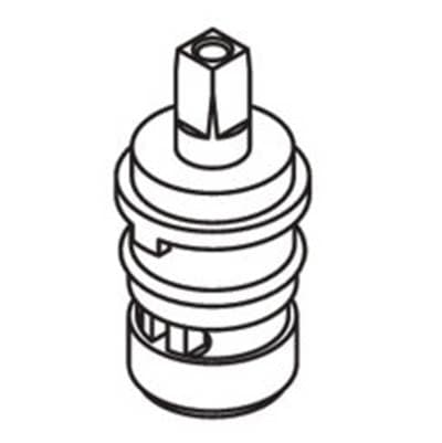 Moen Commercial 2 Handle Brass Shell Ceramic Disc Cartridge - Cold by Moen Commercial