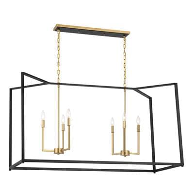 Minka-lavery 6 Light Island - Coal Black Signature Brass by Minka-Lavery