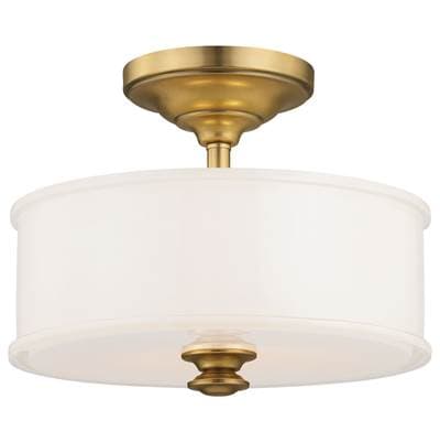 Minka-lavery 2 Light Semi Flush Mount - Liberty Gold by Minka-Lavery