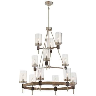 Minka-lavery 12 Light Chandelier - Stone Grey Brushed Nickel by Minka-Lavery