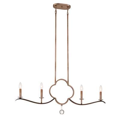 Minka-lavery 4 Lts Island - Pale Gold Distressed Bron by Minka-Lavery