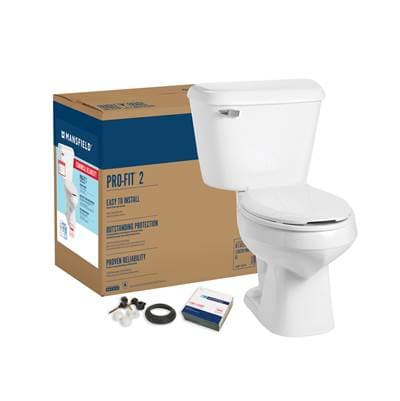 Mansfield Plumbing Pro-fit 2 1.6 Elongated Complete Toilet Kit - White by Mansfield Plumbing