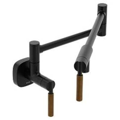 Moen Matte black two-handle kitchen faucet by Moen