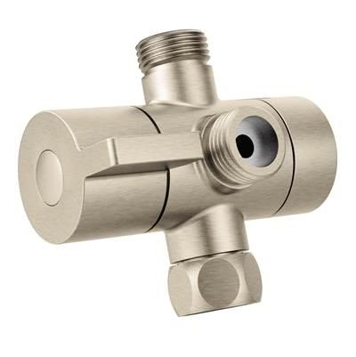 Non-Pivoting Shower Arm Diverter, Brushed Nickel by Moen