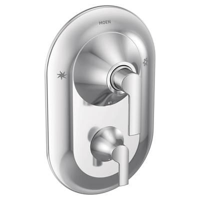 Doux Posi-Temp with Built-in 3-Function Transfer Valve Trim Kit, Valve Required, Chrome by Moen