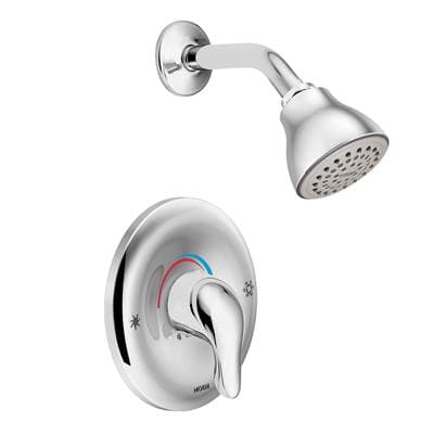 Moen Chateau Single Handle Posi-Temp Shower Faucet, Valve Included, Chrome by Moen