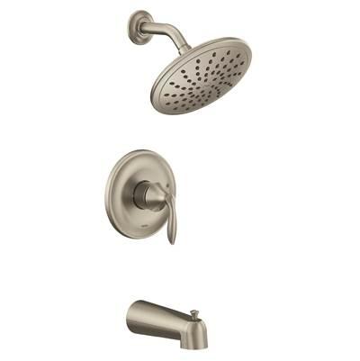 Eva M-CORE 2-Series Eco Performance 1-Handle Tub and Shower Trim Kit in Brushed Nickel (Valve Sold Separately)