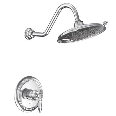 Moen Weymouth M-CORE 2-Series Eco Performance 1-Handle Shower Trim Kit in Chrome (Valve Sold Separately)
