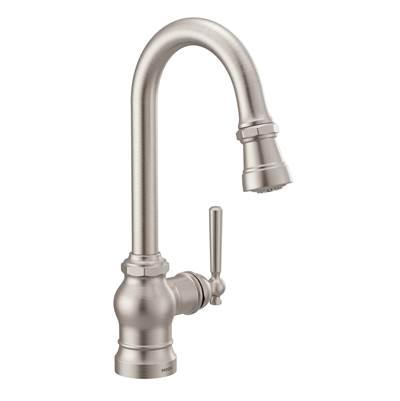 Paterson One-Handle Pulldown Bar Faucet with Power Clean, Includes Interchangeable Handle, Spot Resist Stainless