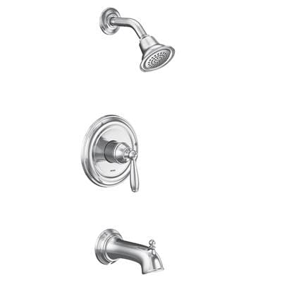 Moen Brantford M-CORE 2-Series Eco Performance 1-Handle Tub and Shower Trim Kit in Chrome (Valve Sold Separately)
