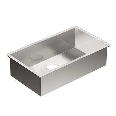 1800 Series 31-Inch x 18-Inch Undermount 18 Gauge Stainless Steel Kitchen Single Bowl Sink Stainless Steel by Moen