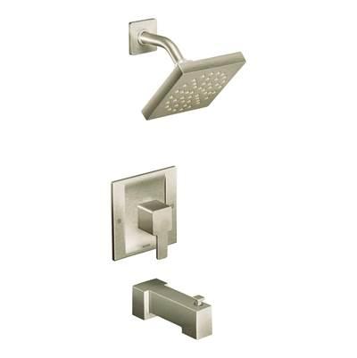 90-Degree Single-Handle Tub and Shower Trim Kit in Brushed Nickel (Valve Sold Separately) by Moen