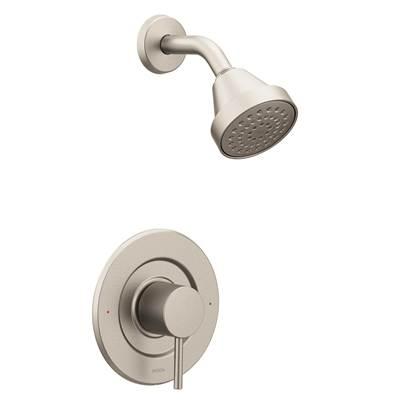 Align Single-Handle Posi-Temp Shower Faucet Trim Kit in Brushed Nickel (Valve Sold Separately) by Moen
