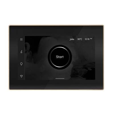 Mr. Steam Isteamx Steam Shower Control and Steamhead in Black Brushed Bronze - Black with Brushed... by Mr. Steam