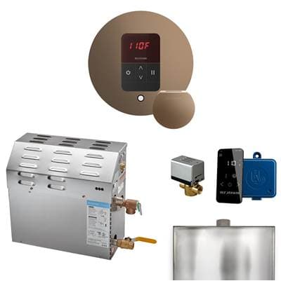 Mr. Steam MS 7.5 Kw (7500 W) Steam Shower Generator Package with Round Itempo Control in Nouveau... by Mr. Steam