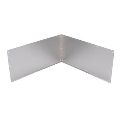 Mustee and Sons Duraguard Wall Plate, 24''x12'', Stainless Steel, (2) Panel, for 62M or 63M Basin by Mustee And Sons