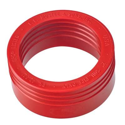 Mustee and Sons Drain Seal, 2'', Red, for Soil Pipe Only, Use PVC Standard Shower Drain, 2'' Mop... by Mustee And Sons