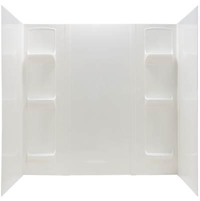 Durawall Bathtub Wall, White, Fits up to 42''x72'' Alcove