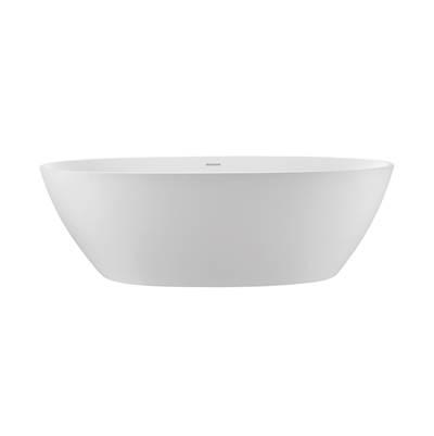 ALISSA SCULPTURESTONE W/BASE FREESTANDING/UNDERMOUNT AIR BATH - GLOSS BISCUIT (61X36)