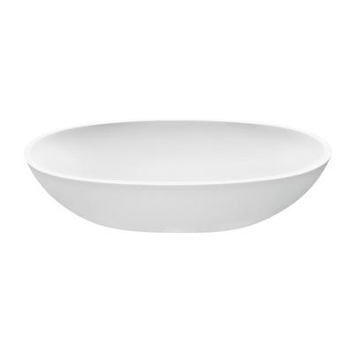 ALISSA SCULPTURESTONE VESSEL - GLOSS BISCUIT (21.5X13.5) by MTI Baths
