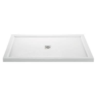 MTI Baths 6642 Acrylic CXL Center Drain Multi Threshold - Biscuit
