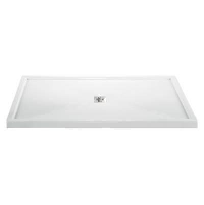 7242 ACRYLIC CXL CENTER DRAIN MULTI THRESHOLD - BISCUIT by MTI Baths