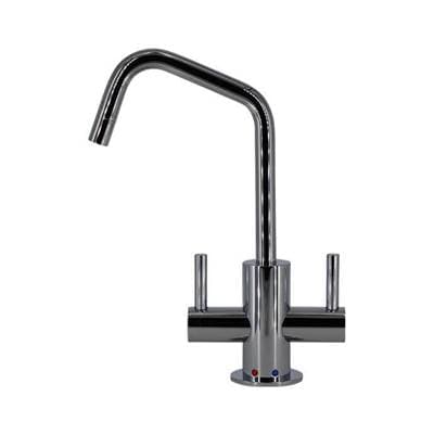 Mountain Plumbing Hot & Cold Water Faucet with Contemporary Round Body & Handles (120° Spout) -... by Mountain Plumbing