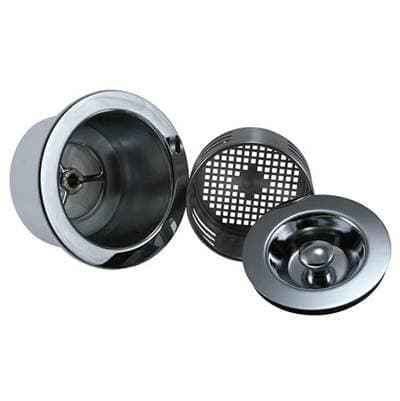 Mountain Plumbing 3-in-1 1/4 3-1/2'' Kitchen Sink Strainer with Stopper Lid and Lift-out Basket -...