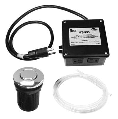 Mountain Plumbing Round Eclassic- Waste Disposer Air Switch with Freedom Mount - Black by Mountain Plumbing