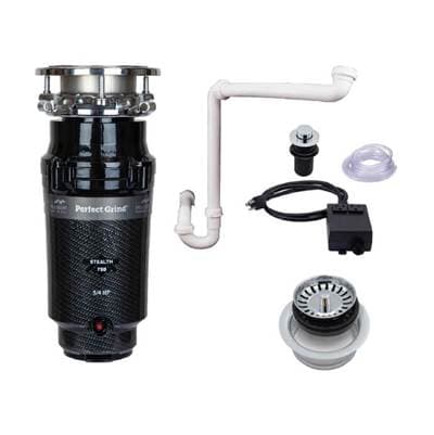 Mountain Plumbing Single Bowl Deluxe Kitchen Sink Package - Brushed Nickel