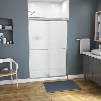 Maax Kameleon 43-47 X 71 Inch 6 Mm Bypass Shower Door for Alcove Installation with Fluted Glass... by Maax