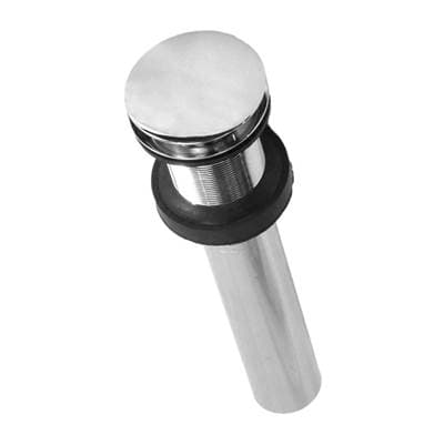 Native Trails 1.5'' Push to Seal Dome Drain in Polished - Chrome by Native Trails