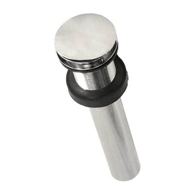 Native Trails 1.5'' Push to Seal Dome Drain in Polished Nickel PVD by Native Trails