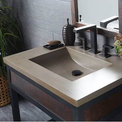 Native Trails 30'' Palomar Vanity Top with Integral Sink in Earth - 8'' Widespread Cutout by Native Trails