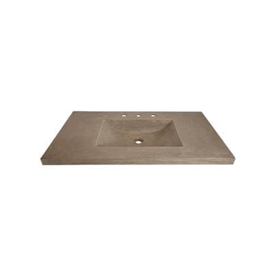 Native Trails 36'' Palomar Vanity Top with Integral Sink in Earth - Single Faucet Cutout by Native Trails