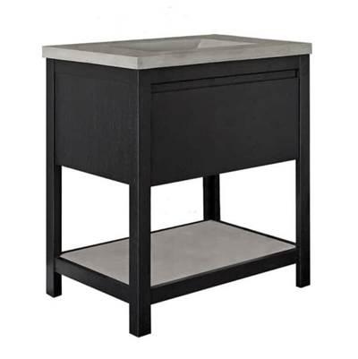 30'' Solace Vanity in Midnight Oak with Ash Shelf by Native Trails
